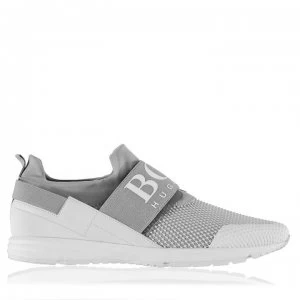 Hugo Boss Hybrid Runner Trainers Light Grey Men