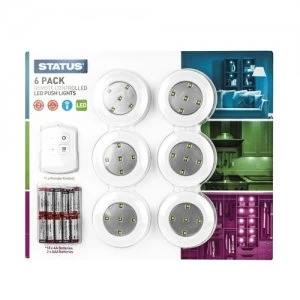 Status 6 Multi Purpose LED Lights with Remote