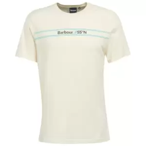 Barbour Mens Marsham Tee Whisper White XXL