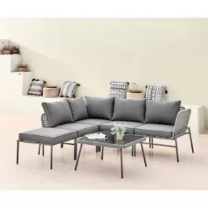 Furniture Box FurnitureBox Maldives Outdoor Sofa Set 4-5 Seat Grey