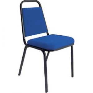 Dynamic Stacking Visitor Chair Black & Blue Pack of 4