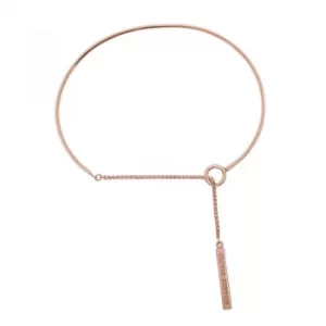 Ladies Olivia Burton Rose Gold Plated Sterling Silver Bar Bracelet