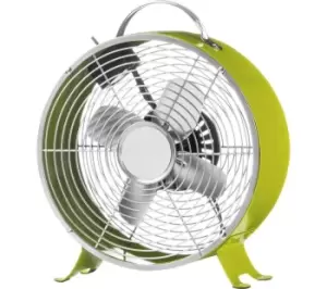 INTERIORS by Premier Retro Portable Desk Fan - Lime Green