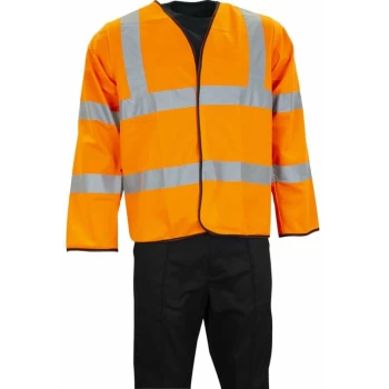 Hi-vis Lightweight Jackets, EN20471, Orange - XL - Sitesafe