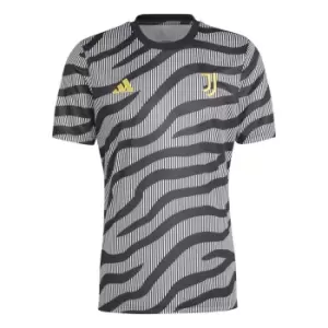 adidas Juventus Pre Match Shirt Adults 2023 2024 - Black