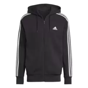 adidas 3-Stripes Zip Hoodie - Black