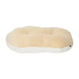 Bunty Chester Medium Oval Fleece Dog Bed - Cream