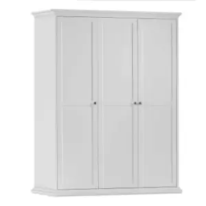 Paris Wardrobe with 3 Doors, white