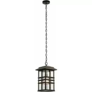 Outdoor IP44 1 Bulb Chain Lantern Olde Bronze LED E27 40W