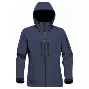 Stormtech Womens/Ladies Epsilon 2 Hooded Soft Shell Jacket (XXL) (Navy/Graphite Grey)