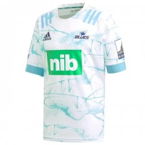 adidas Blues Parley Rugby Shirt 2020 - White/Blue