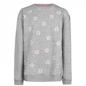 Marc Jacobs Junior Girls Flower Sweatshirt - Chine Grey A35