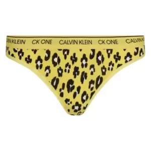 Calvin Klein ONE Cotton Thong - Yellow