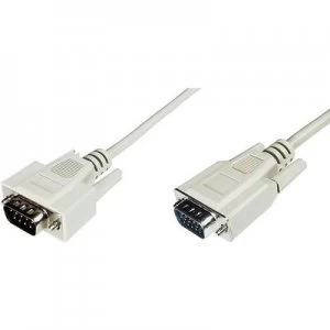 Digitus VGA Cable 3m screwable Grey [1x VGA plug - 1x VGA plug]