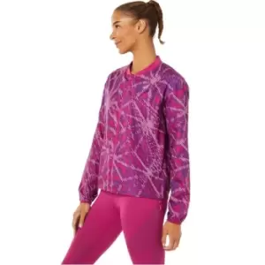 Asics Womens Sakura AOP Running Jacket - Multi