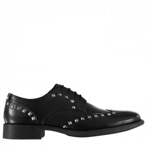 Feud Rock Derby Shoes - Black Leather