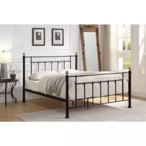 Harpenden Black Metal King Size Bed Frame 5ft - Black