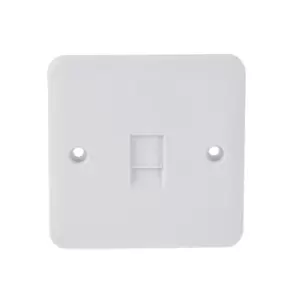 Schneider LWM Single Telephone Socket RJ12 Outlet White - GGBL7051