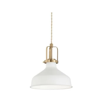 Ideal Lux Lighting - Ideal Lux ERIS-1 - Indoor Dome Ceiling Pendant Lamp 1 Light White, E27