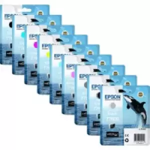 Epson Killer Whale T7602 Black & Colour Ink Cartridge