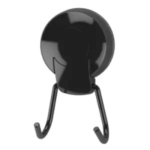 Showerdrape Suctionloc Black Twin Robe Hook