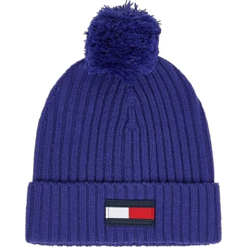 Tommy Hilfiger Logo Flag Bobble Hat - Blue VQ6