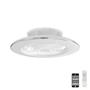 Alisio LED Dimmable Ceiling Light & 35W DC Reversible Fan, White, Remote Control, APP Control, White