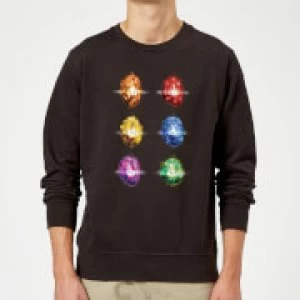 Avengers Infinity Stones Sweatshirt - Black - XL