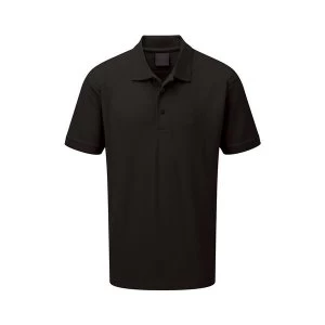 Click Workwear Polo Shirt Polycotton 200gsm Small Black