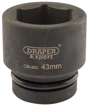 DRAPER Expert 43mm 1" Square Drive Hi-Torq 6 Point Impact Socket 5123