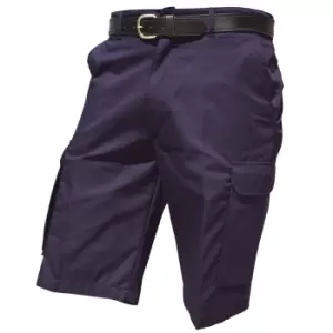 Warrior Mens Cargo Work Shorts (30) (Harbour Navy)