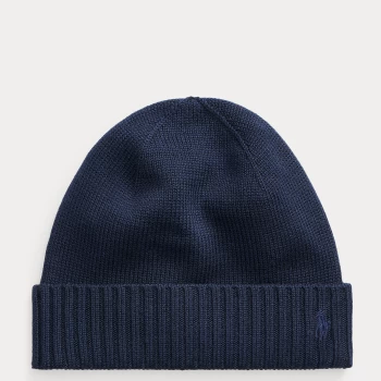 Polo Ralph Lauren Kids Fold Over Beanie Hat - Navy