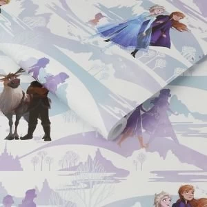 Disney Frozen Multicolour Scene Wallpaper