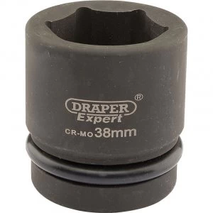 Draper Expert 1" Drive Hexagon Impact Socket Metric 1" 38mm