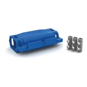 Wiska Shark Gel Insulated Joint with 3 Pole Terminal Block IPX8 30A Blue - SH0316W