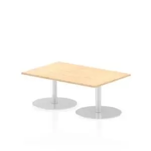 Italia Poseur Table Rectangle 1200800 Top 475 High Maple