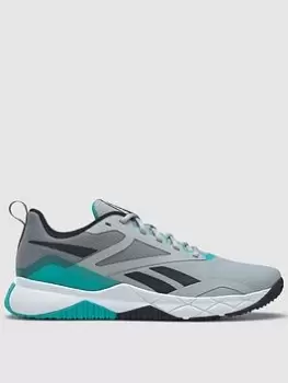 Reebok NFX Trainers - Grey/Teal, Grey/Teal, Size 9, Men