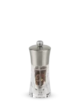 Manual Chilli Grinder in Stainless Steel and Acrylic, 14cm Ouessant