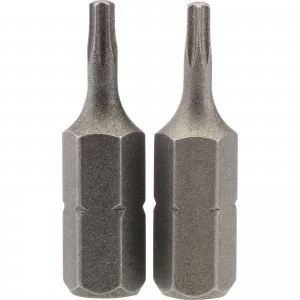 Draper Torx Screwdriver Bits T8 25mm Pack of 2