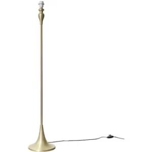 Traditional Spindle Design Floor Lamp Base - Gold / Brushed Chrome