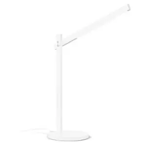 Ideal Lux pivot Dimmable Integrated LED Table Lamp White, In-Built Switch, 3000K