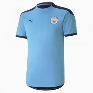 PUMA Man City Training Mens Jersey, Light Blue/Peacoat, size 2X Large, Clothing