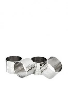 Premier Housewares Hammered Napkin Rings