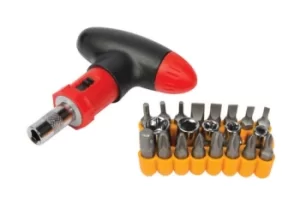 Silverline 380746 T-Handle Ratchet Screwdriver Set 22pce