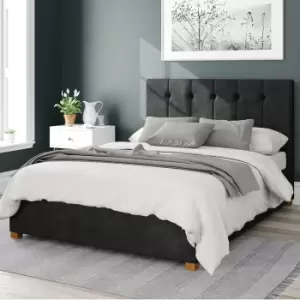 Hepburn Kimyo Linen Ottoman Bed Frame Charcoal