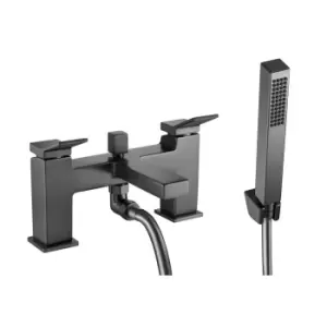 Gunmetal Bath Shower Mixer Tap - Maxton