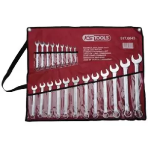 KS Tools 517.0043 Crowfoot wrench set 21 Piece 32 mm