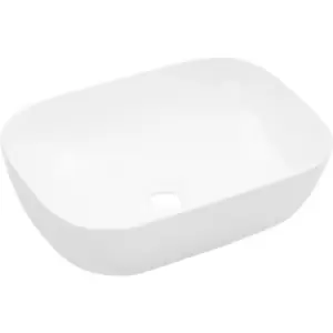 Wash Basin 45.5x32x13cm Ceramic White vidaXL - White