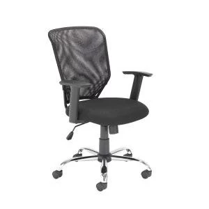 First Mesh Task Chair Black Seat Dimensions W500 x D480mm KF74832