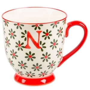 Sass & Belle Bohemian Mug Letter N